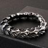 17MM Keel Chain Bracelet For Men Old Silver Color Stainless Steel Men's Bracelets Accessories Vintage Bikers Jewelry Armband