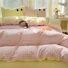 Bedding Pure Cotton Four-piece Set, Quilt Cover, Quilt Cover, Bed Sheet, Human Dormitory Three-piece Set