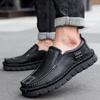 Fashion 2025 Genuine Leather Shoes for Men Original Handmade Leather Business Men's Sneakers Man Trend Daily Work Social Walking Shoes