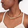 DIEZI Steampunk Irregular Clavicle Torques Necklace For Women Punk Gold Silver Color Statement Chokers Necklace Gift Jewelry