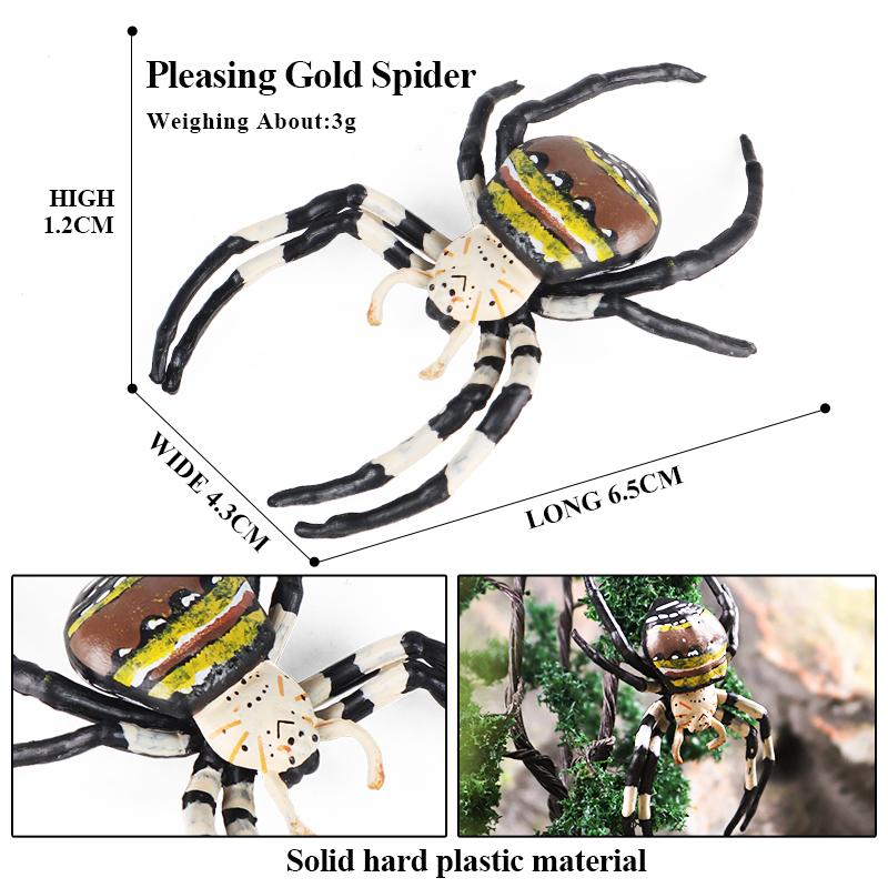 Oenux Simulation Dragonfly Grasshopper Centipede Wild Insect Animals Model Action Figures Miniature Education Collection Kid Toy