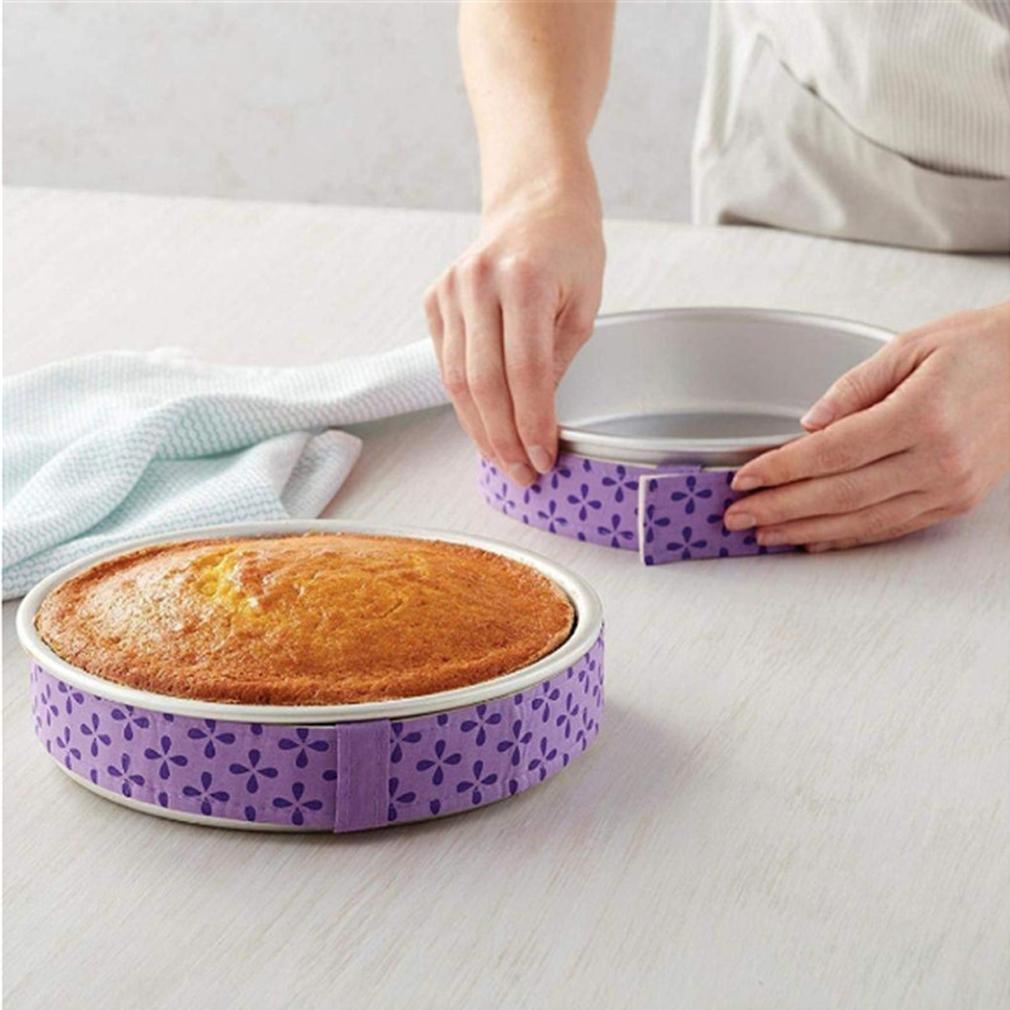 1Pc Kitchen Bakeware Belt Level Tools Cake Pan Mould Accessories Protect Moist Protection Strap Anti-deformation Baking Cake Plate Tool