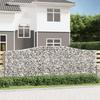 VidaXL 4x Arched Gabion Baskets Arched Gabion Cages Gabion Walls Garden Fences Terrace Outdoor 3145854