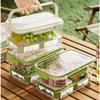 Handheld Food Container Transparent Picnic Bento Box Outdoor Food Storage Box Kitchen Supply
