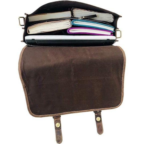 Vintage Handmade Leather Messenger Bag for Laptop Briefcase Best Computer Satchel Distressed Bag