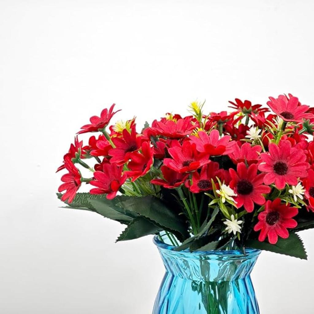 3 Pcs Real Touch Artificial Daisy Flowers Fake Bouquet for Home Decorations Simulated Flowers Faux Floral Daisy Bouquet Pack for Decor