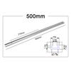 1 Pc T-Slot Track 300-600mm Aluminium Alloy For Woodworking