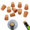 10Pcs Wine Bottle Stopper Soft Wood Corks Leakproof Good Sealing Biodegradable Reusable Wooden Cork for Wine Bottles