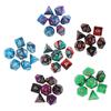 D8 D10 D12 D20 7pcs/Set Playing Games Acrylic Dice Mixed Color Dice Polyhedral Dice Double-Colors