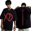 The Weeknd XO After Hours Letters Print T-Shirt Unisex Harajuku Hip Hop Clothes T Shirt High Quality Cotton Streetwear T Shirts