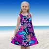 Girls' Dress Sleeveless 3D Submarine Coral Print Summer Daily Cute Casual Sweet Kids A Line Dress Tank Dress