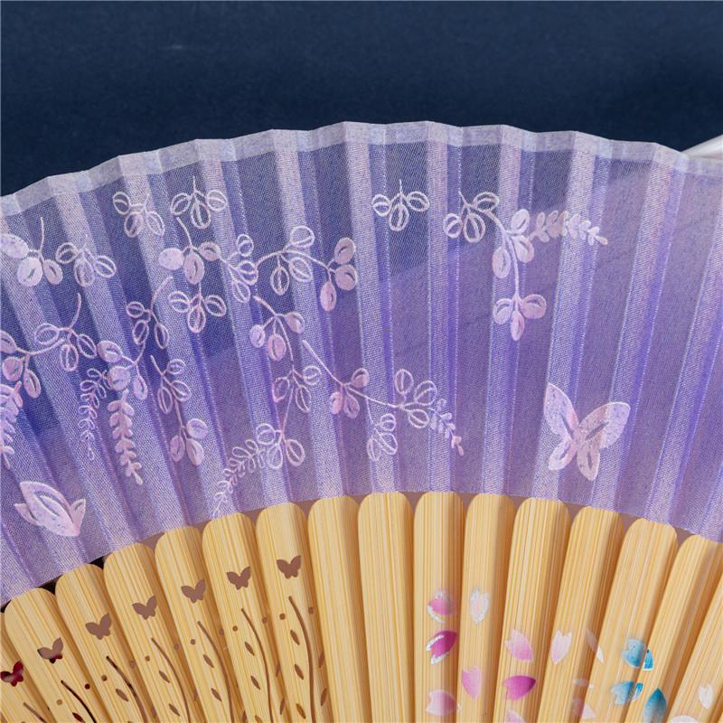 Chinese Style Multiple Colors Decorative Folding Fan Ornament Art Craft Performance Props Bamboo Dance Party Show Gift Accessories