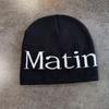 Streetwear Letter Matin Knitted Beanie Warmth Ear Protection Cold Seasons Cap