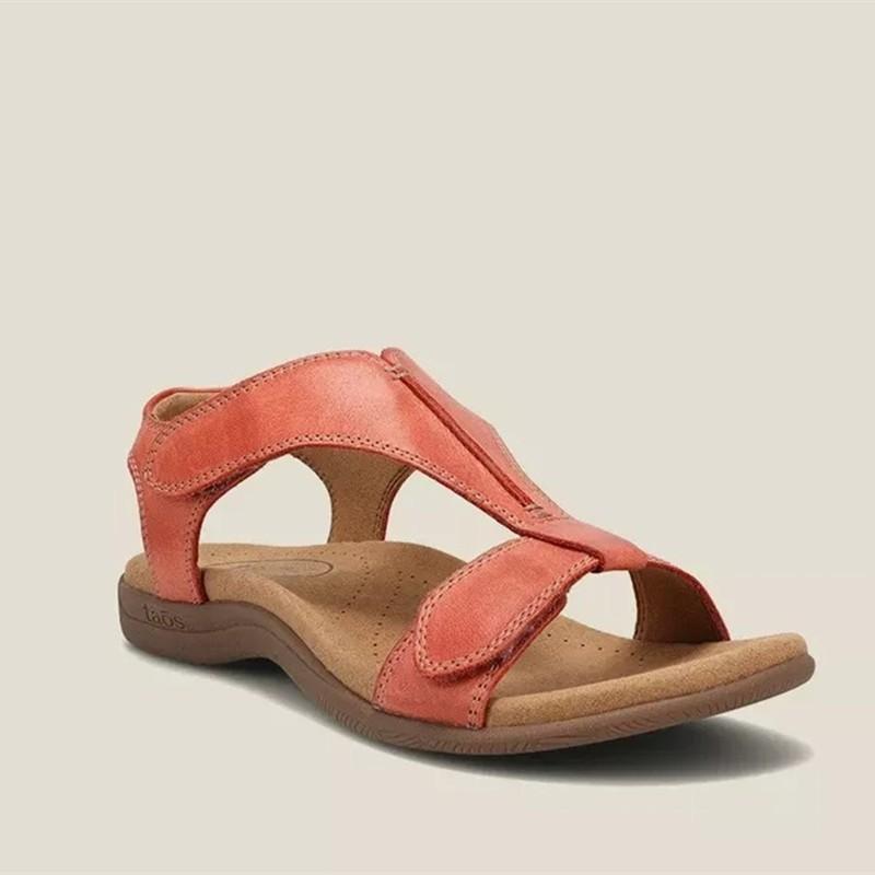 Fashion Plus Size Sandals Women's Summer New European and American Flat Arch Massage One Word Casual Beach Sandals
