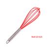 1PC Manual Egg Beater High Quality Stainless Steel Silicone Balloon Whisk Cream Mixer Milk Shake Mixing Stiring Tools 8/10/12 Inch