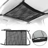 Breathable Mesh Bag Adjustable Mesh Pocket Interior Cargo Storage Bag Car Ceiling Storage Net Pocket Car Roof Storage Organizer