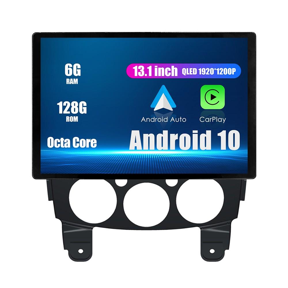 Автомобильное стереонавигационное головное устройство с Android-радио 13,1 дюйма, мультимедийный плеер с GPS для Mazda 2 2007-2014 гг.