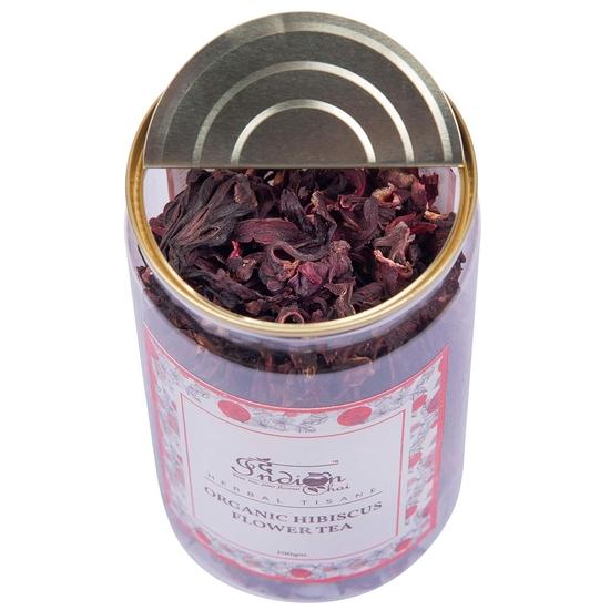 The Indian Chai Organic Hibiscus Flower Tea – 100g