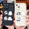 Lovely Happy Bears Pattern Phone Case for iPhone Samsung Galaxy Xiaomi Redmi POCO HUAWEI Honor Shockproof Rubber Soft Flexible Cover Casing