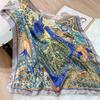 Silk Square Scarf Women Luxury Headscarf Print Shawls Female Hijab Hair Band Vintage Neckerchief Ladies Pashmina Bandana
