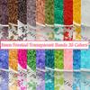 700Pcs/Bag 3mm Transparent Matte Colors Glass Seedbeads Uniform Round Spacer Beads For DIY Jewelry Making Sewing