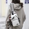 2024 Men's and Women's Crossbody Bag Large Capacity Casual Shoulder Backpack Simple Fashion Backpack Sports Breast Bag