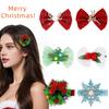 2/6Pcs/Set Hair Clips Christmas Theme Xmas Tree Snowflake Deer Decor Hairpins Festive Atmosphere Hair Pins