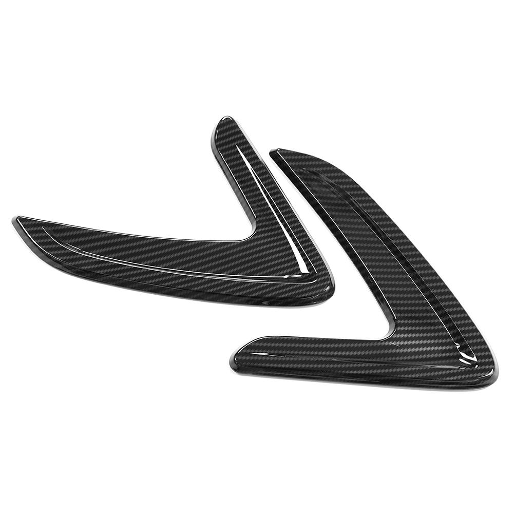 1 пара наклеек на боковые вентиляционные отверстия автомобиля, наклейка на крыло для BMW 3 серии F30 2012-2016, черные декоративные наклейки на крылья автомобиля из АБС-пластика