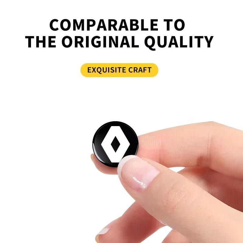 New 14mm Car Key Emblem Stickers Auto Control Key Logo Accessories For Renault Dacia Markers Koleos Clio Laguna 2 Megane 2 3 Duster Logan Captur