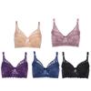 36-46 Plus Size Women Ultrathin Bra Underwire Push-Ups Lace Bras Brassiere Larger Breast Solid Color 3/4 Big Cup