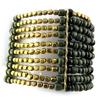 [N1771] - Fancy Bracelet 'Kilimanjaro' Gold Green