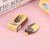 1Set 1:12 Dollhouse Mini Rainbow Ice Cream Chocolate W/Packaging Box Decor Toy