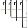 Extra Long Steel Tent Stakes, Heavy-Duty Camping Ground Pegs for Awning/Tent/Beach, Outdoor Camping Accessories Secure Ground Anchors