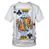 Playing Cards 3D Printing Men's And Women's Fashion T-shirt Plum K Poker Harajuku Street Clothing Kids Boys Comfortable T Shirt