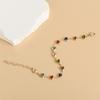 1Pc Exquisite Colorful Heart Bracelet for Women Charm Metal Chain Bracelets Party Birthday Jewelry Gift