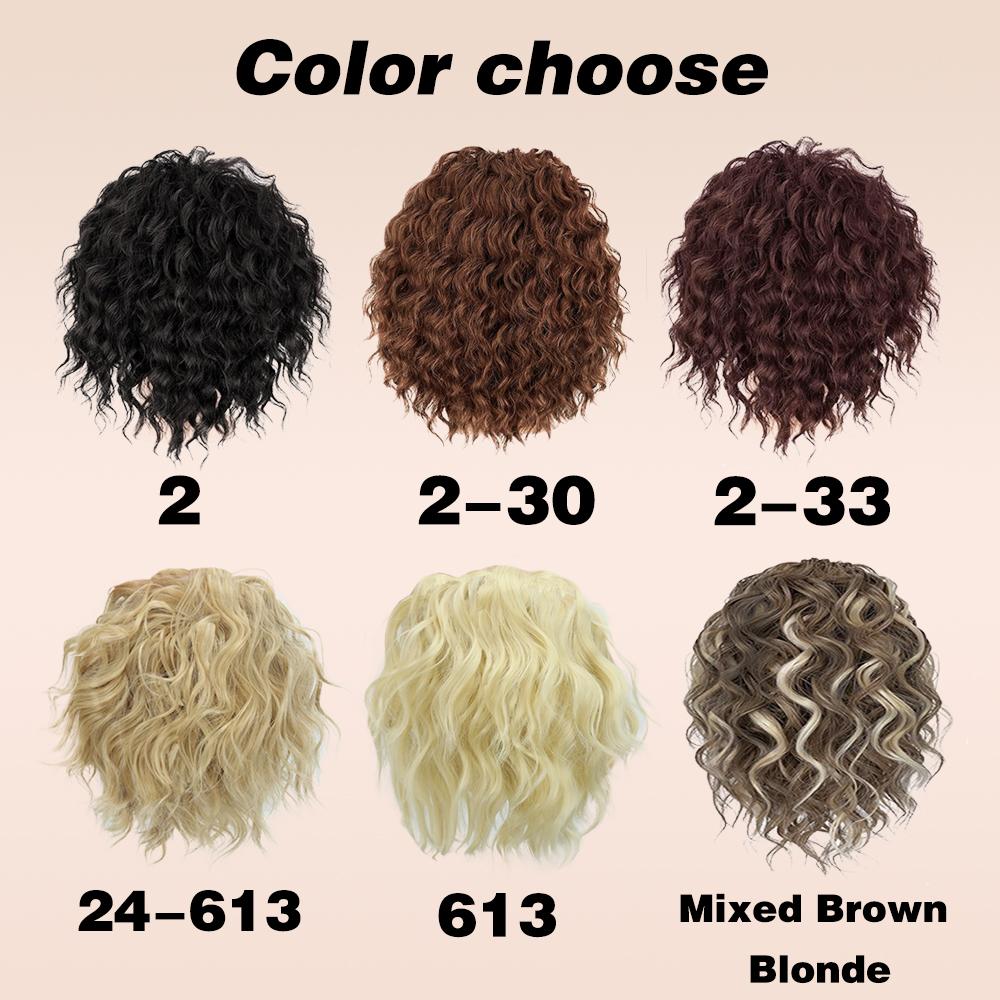 MISS WIG Synthetic Claw Clip In Bun Ponytail Wig Extension Loose Wavy Curly Drawstring Ponytail Wig For Elegant Women Daily Wear