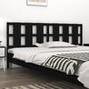VidaXL Headboard Black 205.5x4x100 Cm Solid Pine Wood 818014