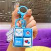 Luminous Mechanical Keyboard Keychain Animal Fingertip Button Key Ring  Fun Gifts