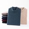 Thickened Men's High-end Casual Semi-turtleneck Dad Bottom Sweater