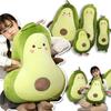 Cute Avocado Plush Toy Cartoon Smile Avocado Sleeping Pillow Cushion Stuffed Plant Soft Doll Fruit Pillow Baby Toy Gift for Her