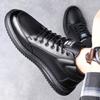 Fashion Autumn Winter Platform Velvet High-top Sneakers Men Designer Soft-soled Cow Leather Shoes Male Fashion Causal Men's Shoes Boots