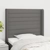 VidaXL Headboard with Ears Dark Grey 83x16x118-128 Cm Fabric3119695
