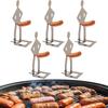 Funny BBQ Sausage Stand Man Hot Dog Holder Reusable Stainless Stee Hotdog Roaster and Stand Barbecue Grill Accessories  for Camping and Novelty Party