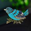 Creative Animal Brooch Full Of Rhinestones Bird Brooch Clothing Exaggerated Accessories Bird Pin Brooch