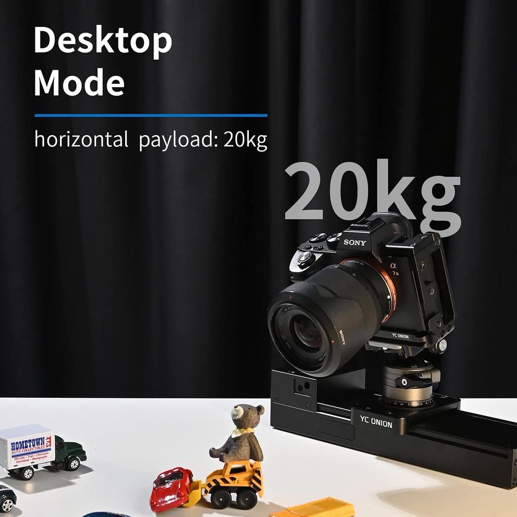 YC Onion Motorized Camera 26cm with App Slider Rail Track Compatible with YC Onion Maximum Load Capacity 10kg for DSLR Video and GoPros Slider,