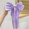 Woman New Bowknot Streamer Hairpin Chiffon Ribbon Barrette Bow Back Head Spring Clip Headwear Fashion Hair Accessories