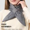 Autumn and Winter Triangle Scarf Women's Velvet Warm Scarf Outdoor Cold Neck Protection Lazy Down Scarf