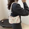 Underarm Bag Women's Bag Small Floral Messenger Bag New Niche Versatile Messenger Bag Folded Shoulder Bag
