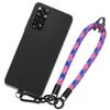 Case for Xiaomi Redmi Note 11- Note 11S, Black Shockproof Protection with Removable Multicolor Lanyard