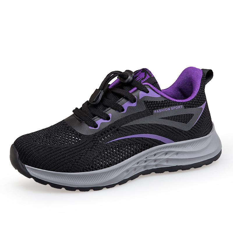 Elderly Shoes Flying Woven Large Mesh Breathable Mesh Walking Shoes Breathable Light Comfortable Elderly Shoes Parents Shoes